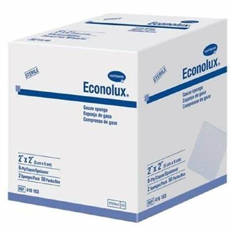 Econolux Guaze 2"x2" - Box of 50